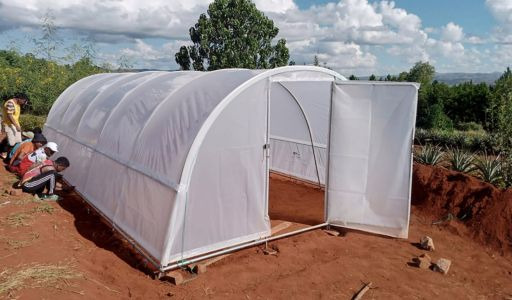Une serre Tonneau à Madagascar